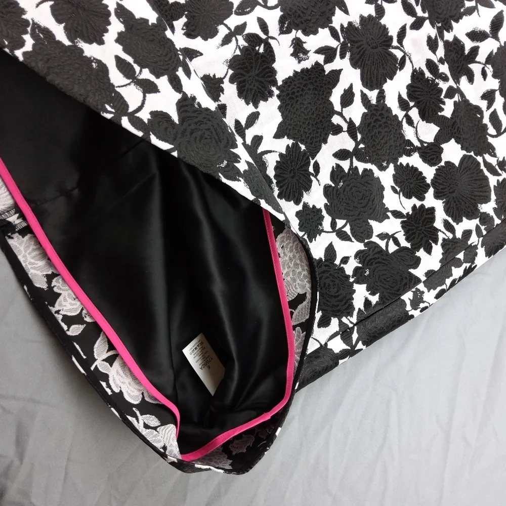 Kate Spade New York, Floral Taxi Mainline Dress, Black&White, Women's Size 6 NWT